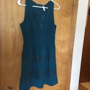 Teal mini dress